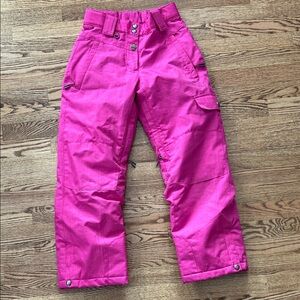 Kids Pink Snow Pants